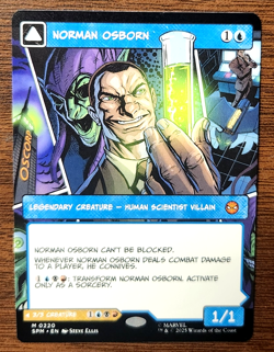 Spider-Man MTG Magic the Gathering Norman Osborn Borderless SPM 0220 - Image 1