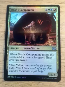 1x Bear's Companion | FOIL | Double Masters 2022 | MTG Magic Cards - Image 1