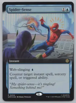 MTG - FOIL Spider-Sense (Extended Art) - Spider-Man (SPM) -r500 - Image 1