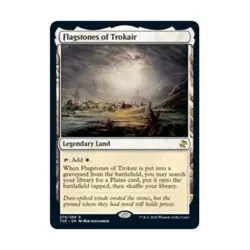 WOTC MtG Time Spiral: Remastered Flagstones of Trokair (R) (Foil) EX - Image 1