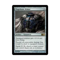 WOTC MtG M10 Magebane Armor (R) (Foil) EX - Image 1