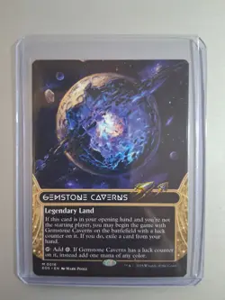 1x MTG Gemstone Caverns (Borderless) Edge of Eternities: Stellar Sights - NM #16 - Image 1