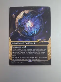 1x MTG Gemstone Caverns (Borderless) Edge of Eternities: Stellar Sights - NM #16 - Image 3