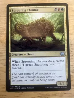 MTG Magic the Gathering Sprouting Thrinax (278/603) Double Masters 2022 NM - Image 1