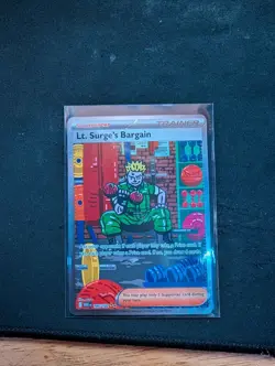 Lt. Surge's Bargain SIR Mega Evolution 185/132 Pokemon TCG NM Open to offers! - Image 1