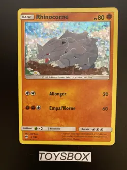 Carte Pokemon Rhinocorne Holo 31/40 / Promo Mc Donald’s 2019 / Bon Etat FR - Image 2