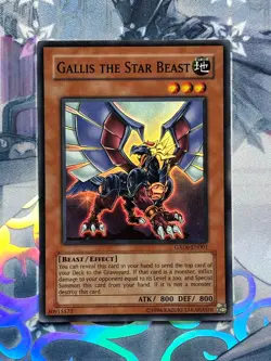 GX06-EN001 Gallis The Star Bird Super Rare Unlimited Edition VLP! YuGiOh TCG - Image 1