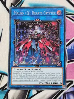 Maliss Q Hearts Crypter - 25LP-EN016 - Secret Rare Limited Edition Yugioh - Image 1