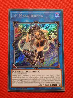 Yugioh! I:P Masquerena-Secret Rare-BLMR-EN085-1st Edition-NM - Image 1