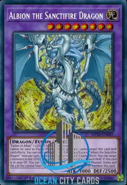 Yugioh Albion the Sanctifire Dragon MP24-EN082 Secret Rare 1st Ed - Image 1