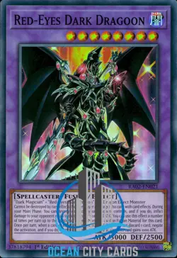 Yugioh Red-Eyes Dark Dragoon RA02-EN021 Super rare - Image 1