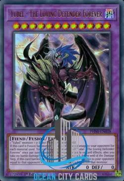 Yugioh Yubel the Loving Defender Forever 1st Edition Ultra Card PHNI-EN038 - Image 1