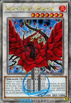 Yugioh Black Rose Dragon TN23-EN014 Quarter Century Limited Edition - Image 1
