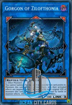 Yugioh Gorgon Of Zilofthonia DUAD-EN050 1st edition Secret rare - Image 1
