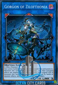 Yugioh Gorgon Of Zilofthonia DUAD-EN050 1st edition Secret rare - Image 3