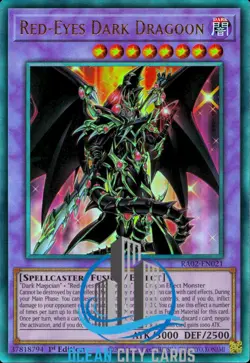 Yugioh RA02-EN021 Red-Eyes Dark Dragoon Ultimate Rare Card 1st Edition - Image 1