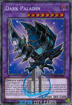 Yugioh Dark Paladin Chibi Art BLMM-EN008 1st edition Starlight Rare - Image 1