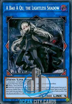 Yugioh SUDA-EN049 A Bao A Qu, The Lightless Shadow Secret Rare 1st Ed - Image 5