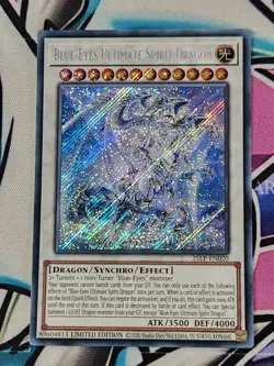Blue-Eyes Ultimate Spirit Dragon 25LP-EN020 Secret Rare Limited Edition Yugioh - Image 1