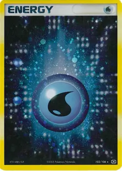 Water Energy 103/106 Holo Rare EX Emerald Pokemon Card NM/LP • Double Swirl - Image 1