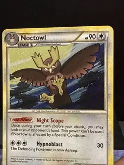 Pokemon Card Noctowl HGSS06 Black Star Promo Holo HeartGold SoulSilver NM - Image 2