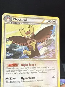 Pokemon Card Noctowl HGSS06 Black Star Promo Holo HeartGold SoulSilver NM - Image 3