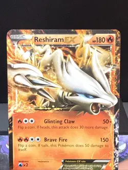 Pokemon Card Reshiram EX BW36 Ultra Rare Black & White Promo Near Mint - Image 2