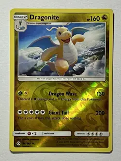 Dragonite 96/149 (NM) Reverse Holo Sun & Moon: Base Set 2017 Pokemon Card - Image 1
