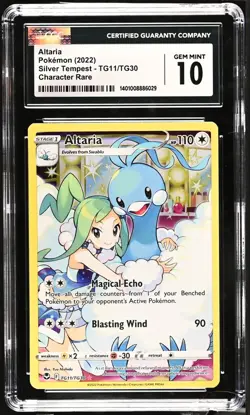 CGC 10 Gem Mint Altaria Trainer Gallery Silver Tempest TG11/TG30 Pokemon Card - Image 1
