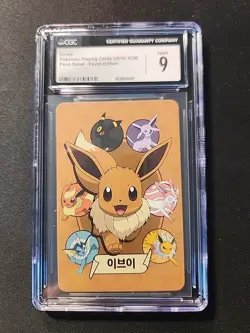 CGC 9 Eevee (2019 Korean Playing Cards: Point Salad - Eevee Edition) - Image 1