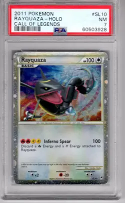Pokemon Call Of Legends Holo Card SL10 Rayquaza PSA 7 - Image 1