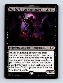 #82 2025 Edge of Eternities Commander Braids, Arisen Nightmare Rare - Image 1