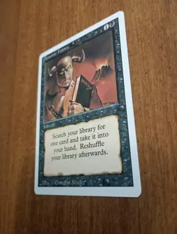 1994 Magic: The Gathering - Revised(3rd) - DEMONIC TUTOR - Vintage UC - NM+ - Image 4