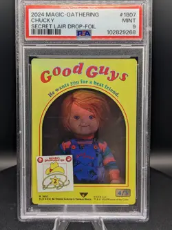 2024 MTG SECRET LAIR DROP FOIL #1807 CHUCKY PSA 9 - Image 1