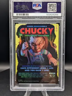 2024 MTG SECRET LAIR DROP FOIL #1807 CHUCKY PSA 9 - Image 2