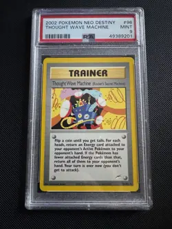 Thought Wave Machine 96/105 Neo Destiny Regular PSA 9 Pokemon Graded MINT - Image 1