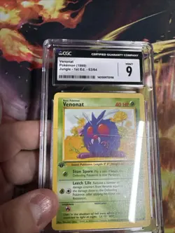 Pokemon CGC Mint 9 Venonat First Edition Jungle Set 63/64 - Image 2