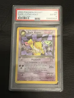 2000 Pokemon Rocket Dark Hypno Holo 1st Edition PSA 6 EX-MT - Vintage WOTC - Image 1