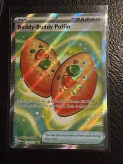 Buddy - Buddy Poffin 167/132 MINT!! Mega Evolution Secret Rare Full Art Pokemon - Image 1