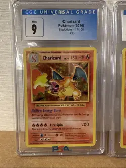 (2) Pokemon XY 2016 Charizard Holo Evolutions #11 CGC 9/6.5 - Image 2