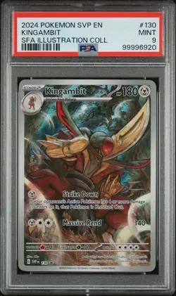 2024 POKEMON SVP EN-SV BLACK STAR PROMO #130 KINGAMBIT PSA 9 - Image 1