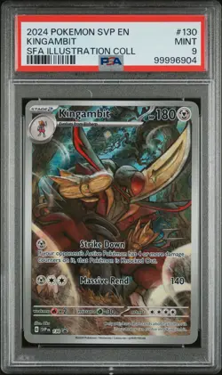 2024 POKEMON SVP EN-SV BLACK STAR PROMO #130 KINGAMBIT PSA 9 - Image 1