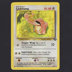 Lickitung 38/64 Jungle Set Vintage 1999 Pokemon TCG LP - Image 1