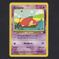 Slowpoke 67/82 Team Rocket Vintage WOTC 2000 Pokemon TCG NM/LP - Image 1