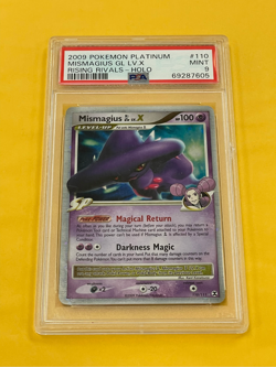2009 Pokemon Platinum Rising Rivals Mismagius GL LV.X Holo #110/111 PSA 9 - Image 1