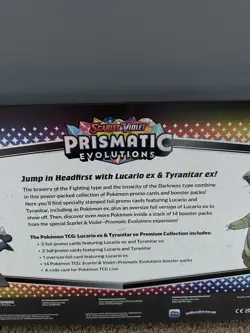 Pokemon Prismatic Lucario Ex Tyranitar Ex Premium Collection Sams Club Exclusive - Image 4