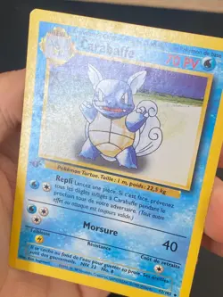 CARTE POKEMON CARABAFFE 42/102 EDITION 1 FR SET DE BASE PEU COMMUNE - TBE - Image 2