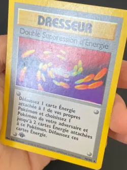 CARTE POKEMON DOUBLE SUPPRESSION D'ENERGIE 79/102 EDITION 1 RARE SET DE BASE-TBE - Image 3