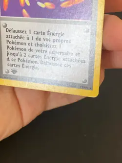 CARTE POKEMON DOUBLE SUPPRESSION D'ENERGIE 79/102 EDITION 1 RARE SET DE BASE-TBE - Image 5