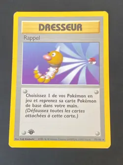CARTE POKEMON RAPPEL 78/102 EDITION 1 FR RARE SET DE BASE - TBE - Image 1